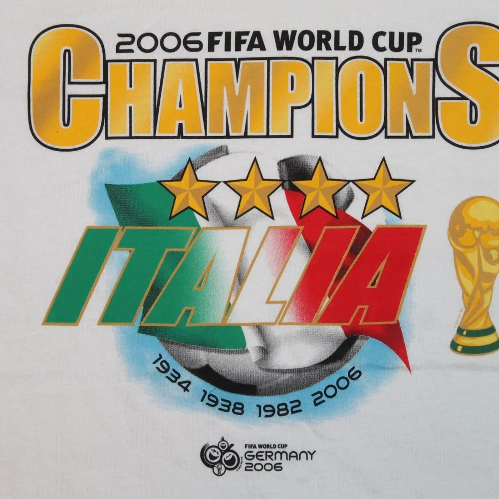 BNWOT 2006 Germany Fifa World cup Champions "Italy" Shirt - Picture 2 of 6